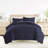 Duvet Cover Set Patterned Microfiber Ultra Soft Bedding in Midnight Blossoms-105814188