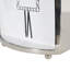 Roman Numeral Metal Mechanical Tabletop Clock in Nickel-101808057