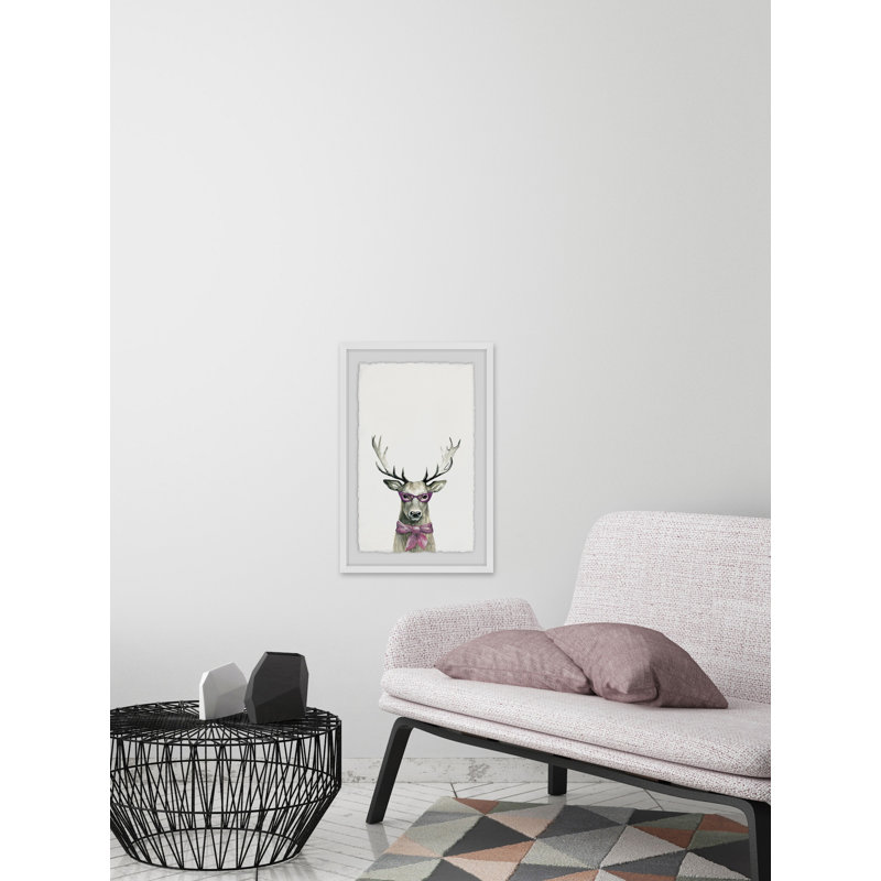 Woodland Framed Art, 46cm H x 30cm W, White Framed