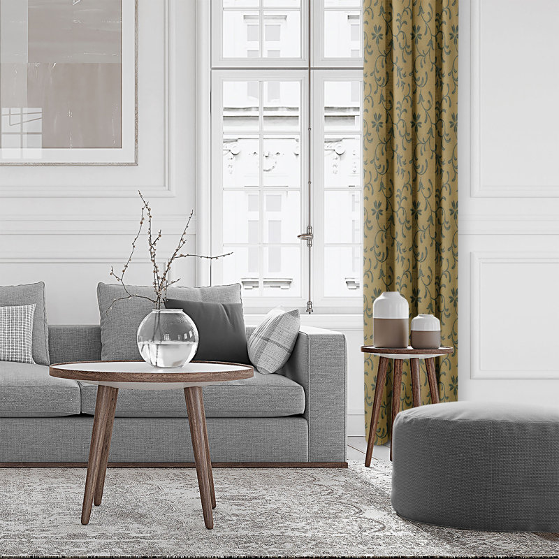 Rideau en mélange de coton Zeffa, H 108 po x l 20 po