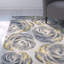 Harvey Floral Area Rug in Graphite/Yellow-1455423610