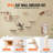 Wall Mounted Cat Shelves Tree with Jumping Boards Nests Hammock Set of 9