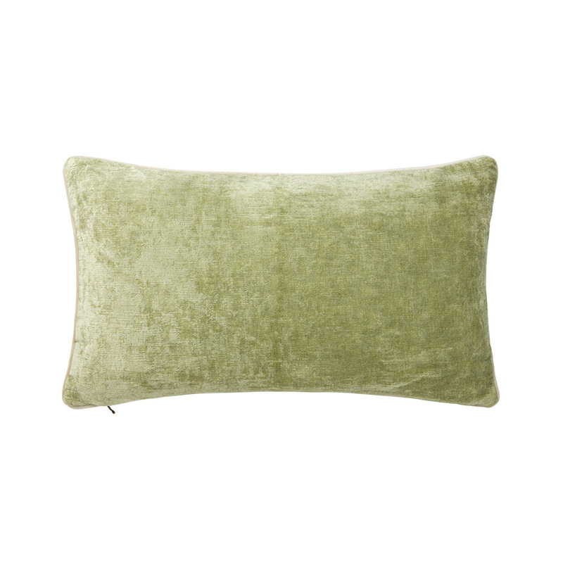 Orpheo Decorative Pillow, Sage Green, Rectangle 13"H x 22"W