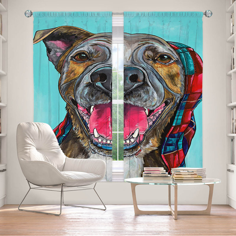 Room Darkening Curtain Pair, 40" W x 82" L