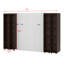 Lit escamotable mural Murphy avec portes de rangement-113257698