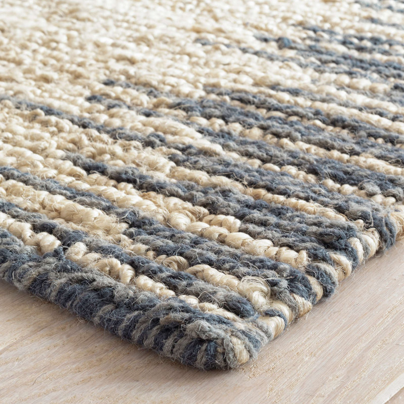 Tapis en jute tissé à la main Moss Moonlight, Rectangle 2 pi x 3 pi