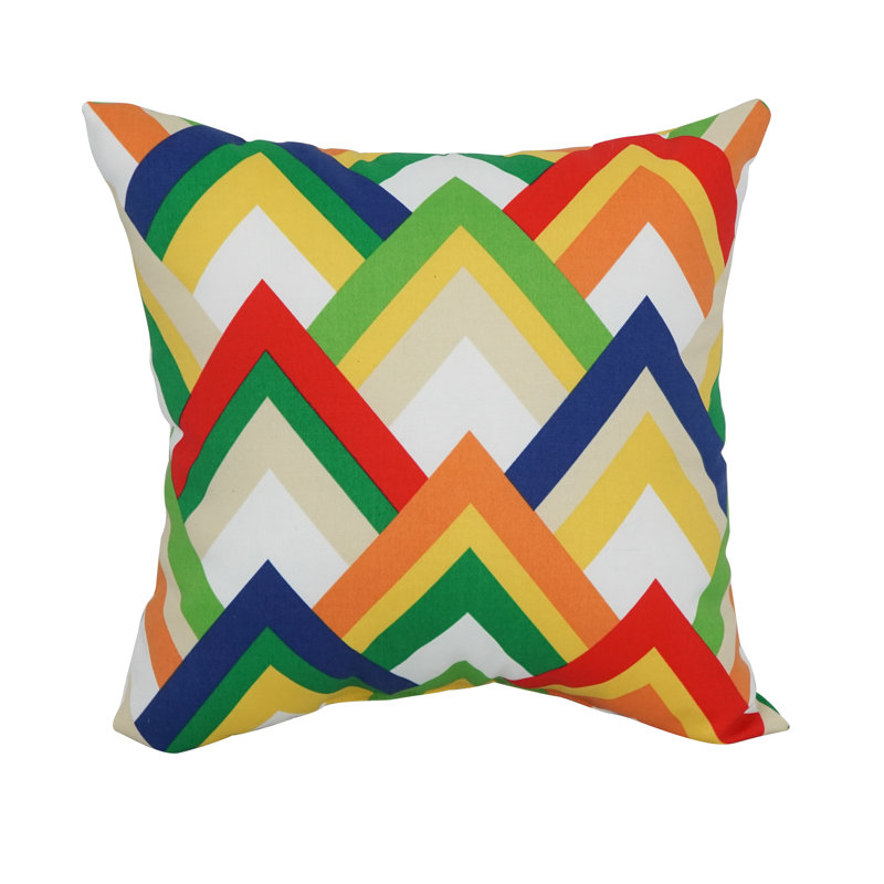 Coussin intérieur / extérieur de la collection Outdoor Cushion, Vert / Rouge / Bleu