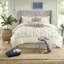 Elegant Ivory King Bedding Sets, Polyester Comforter For Modern Bedroom