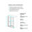 4448"W X 75"H Double Sliding Shower Door, Aluminium Alloy Frame In Matte Black, 5/16" (8Mm) Thick SGCC Tempered Clear Glass.