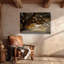 Art mural sur toile «Cowboy solitaire» - reproduction de cavalier Western - décor rustique de style désert du Texas-502333809