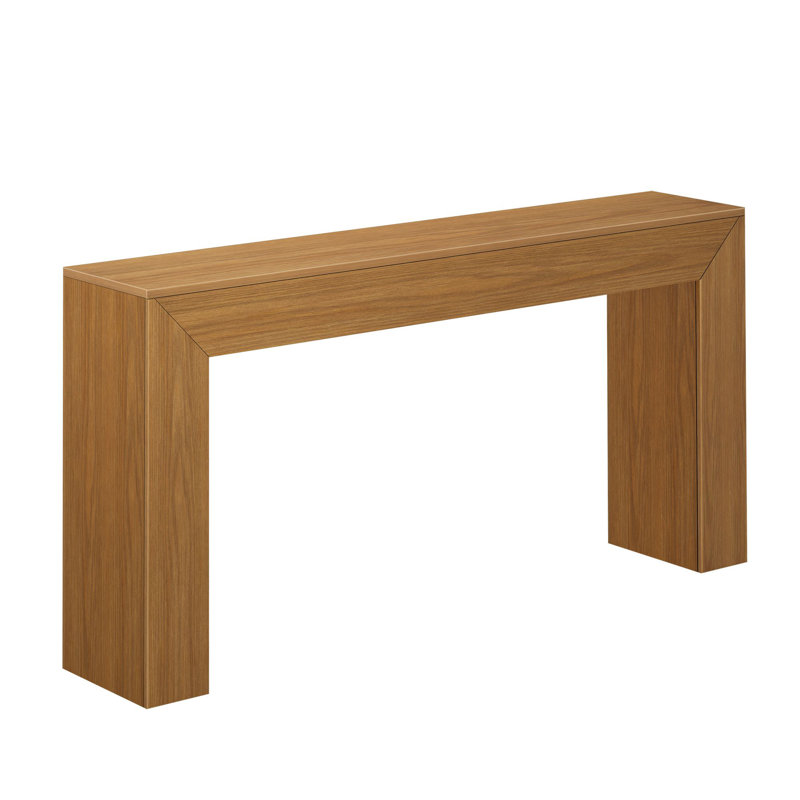 Jesleen Grande Console Table, Pecan, 32" H x 66" W x 12" D