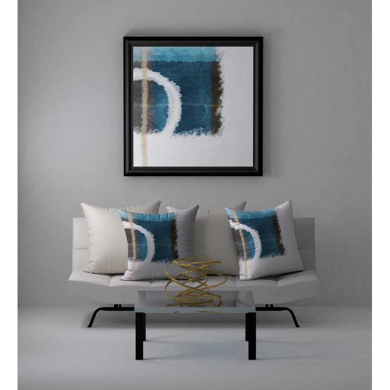 Housse et insert de coussin carré Debonair, 18" x 18"
