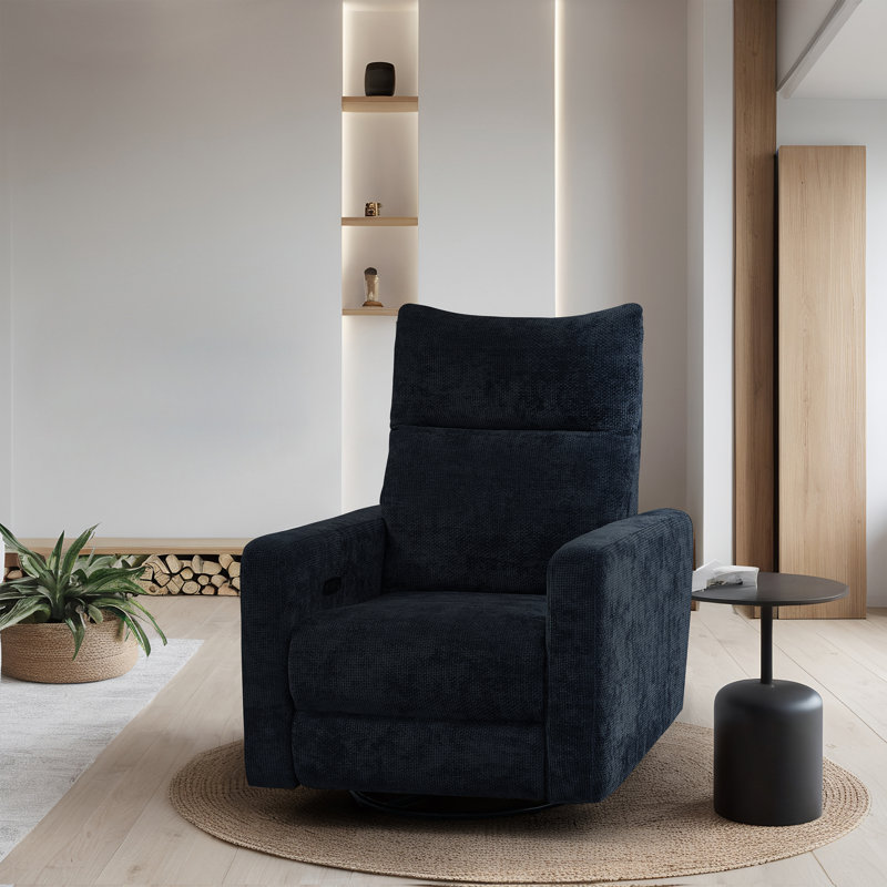 Vinathi Upholstered Power Recliner, Black