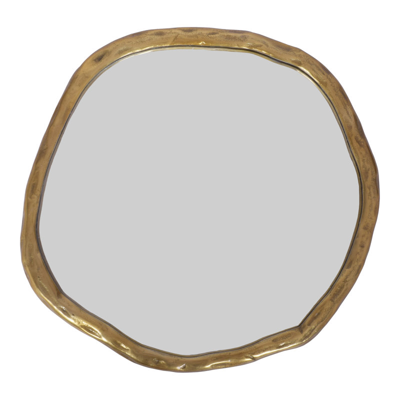 Nola Aluminum Novelty Mirror, 24" x 24", Gold