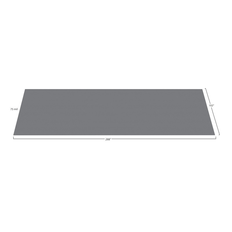 Rouleau de plancher de garage G-Floor, Gris ardoise, 8,5 pi x 24 pi