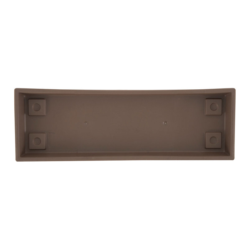HC Companies Farmhouse Venetian 24 Inch Rectangular Flower Box Saucer (4 Pack)