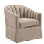 Fauteuil d'appoint pivotant à jupe d'inspiration côtière Coastal