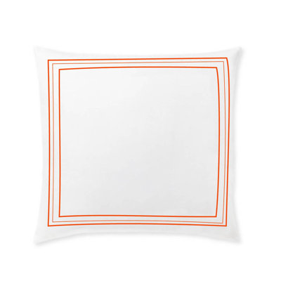 400TC Cotton Classic Embroidery Sateen Solid Euro Sham