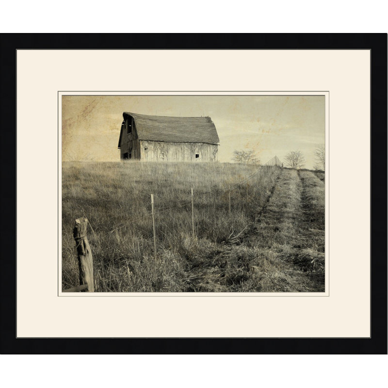 Barn And Field III Print
