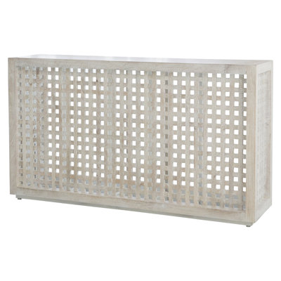 Driftwood Lattice Console