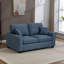 2 Seater Linen Blend Sofa Bed-1197170952