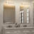 Gjystina 3-Light Dimmable Gold-Black/Chrome Crystal Vanity Light-2001491328-2001491329