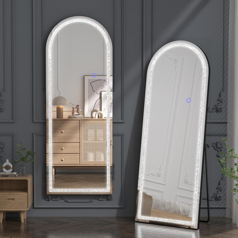Miroir de plancher, Noir