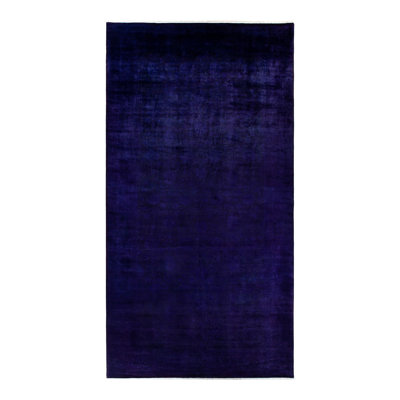One-of-a-Kind 9' 3" X 17' 6" New Age Wool Area Rug Purple