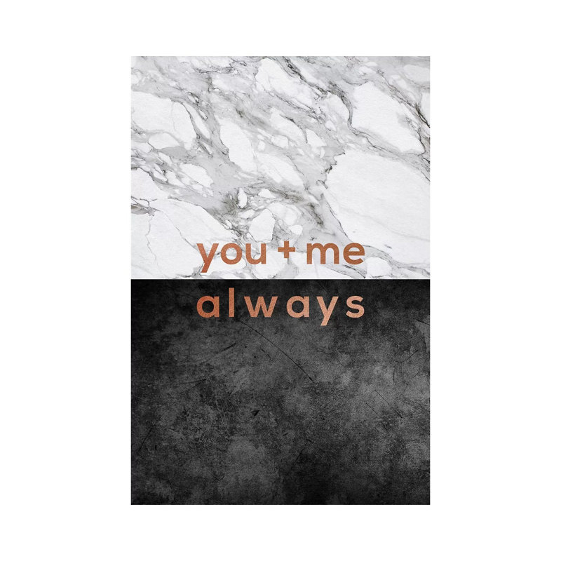 You And Me Always Copper by Orara Studio - Wrapped Canvas Gallery-Wrapped Canvas Giclée, 152.5 cm H x 101.5 cm W