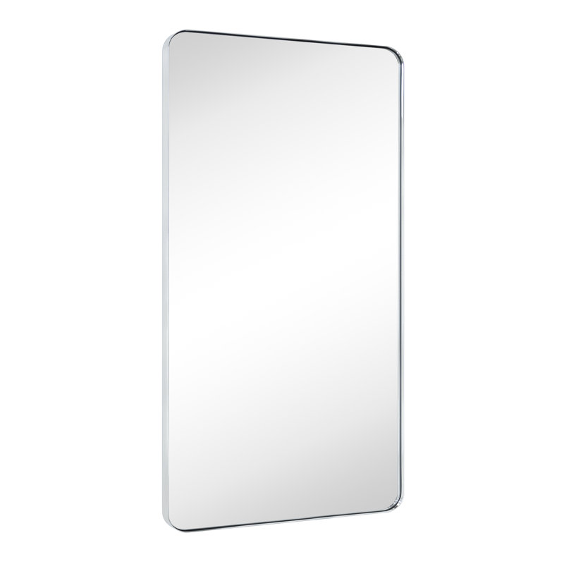 Miroir de salle de bain Kengston, Chrome chrome, 60 po x 30 po