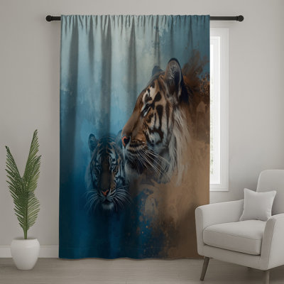 Rideaux de fenêtre Tigers In Abstract Art