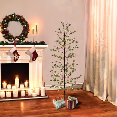 36'' Twinkle Lighted Trees & Branches