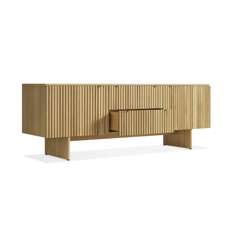 Murmur 80'' W Solid Wood Sideboard, White Oak