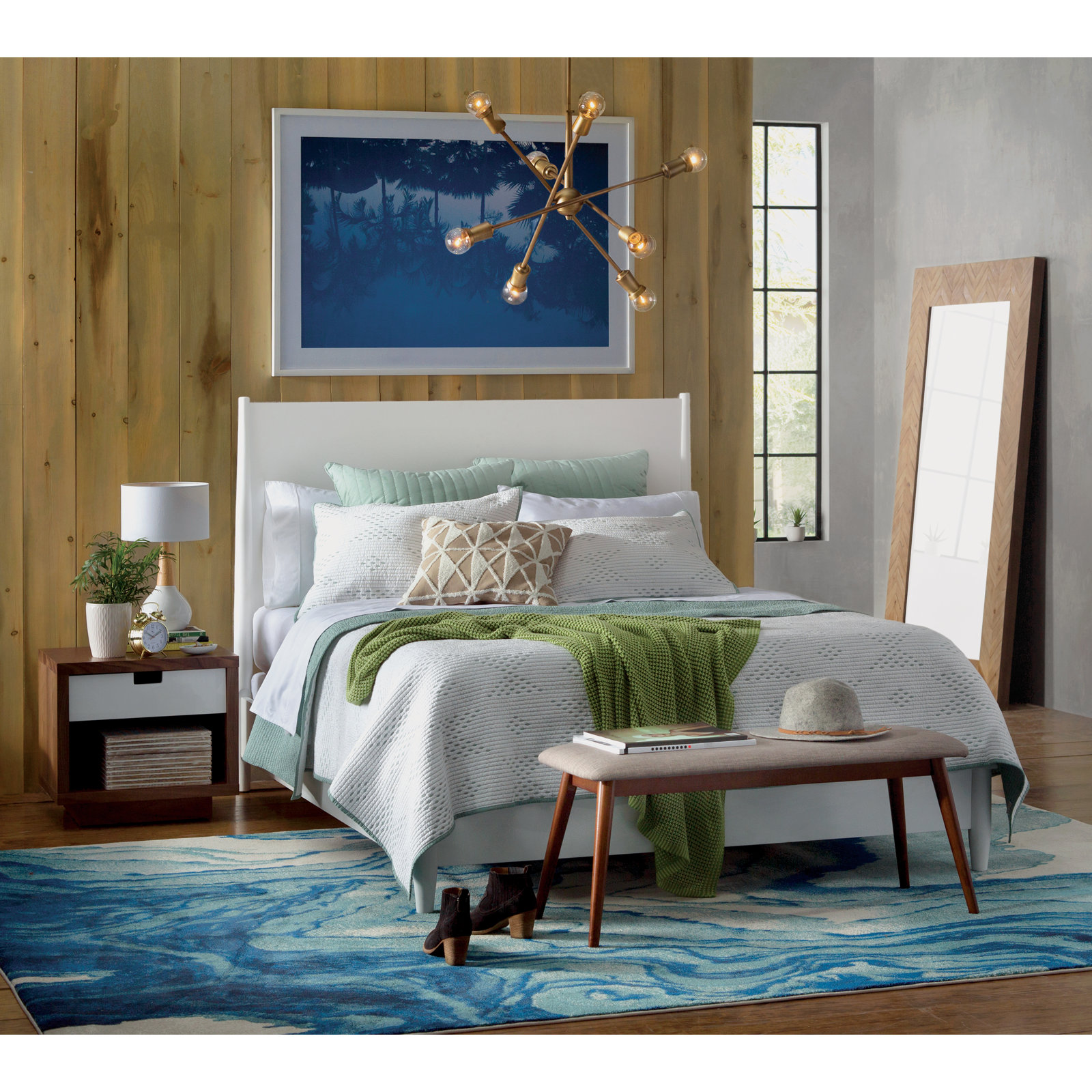 Williams Panel Bed, Queen, White