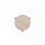 Table de bout en pierre - Base en bois de caramel, forme ronde compacte