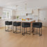 Tabouret de comptoir moderne avec structure en métal