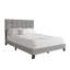 LIT PLEINE PLATE-FORME EN LIN GRIS CLAIR-718021637-718021883