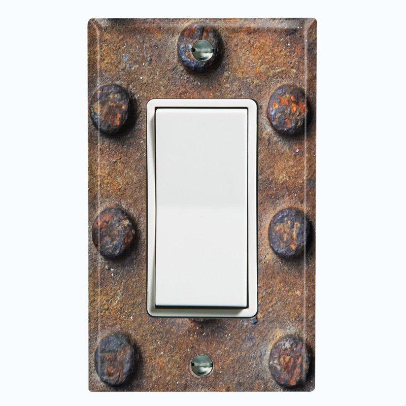 Plaque murale berçante en métal à 1 bande