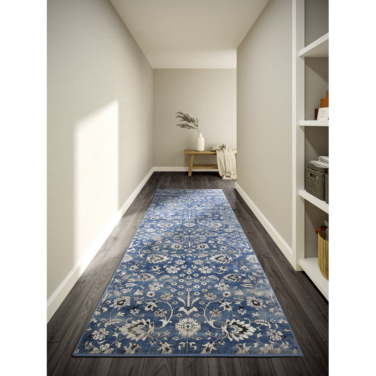 , Blue/Cream Kollektion 1869 No Pattern And No Solid Colour Area Rug