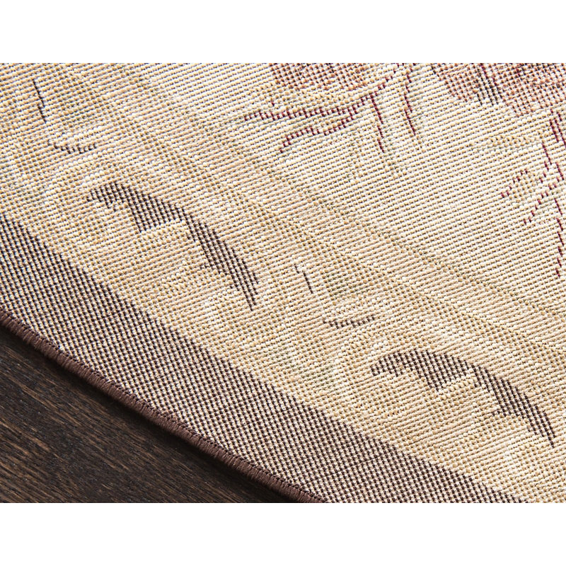 Gangemi Oriental Indoor Rug, Round 6'