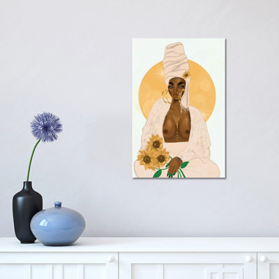 Sun 1 Piece Wall Art on Canvas