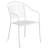 Meranda Commercial Grade 28" Square Indoor-Outdoor Steel Patio Table Set with 4 Round Back Chairs-24678890