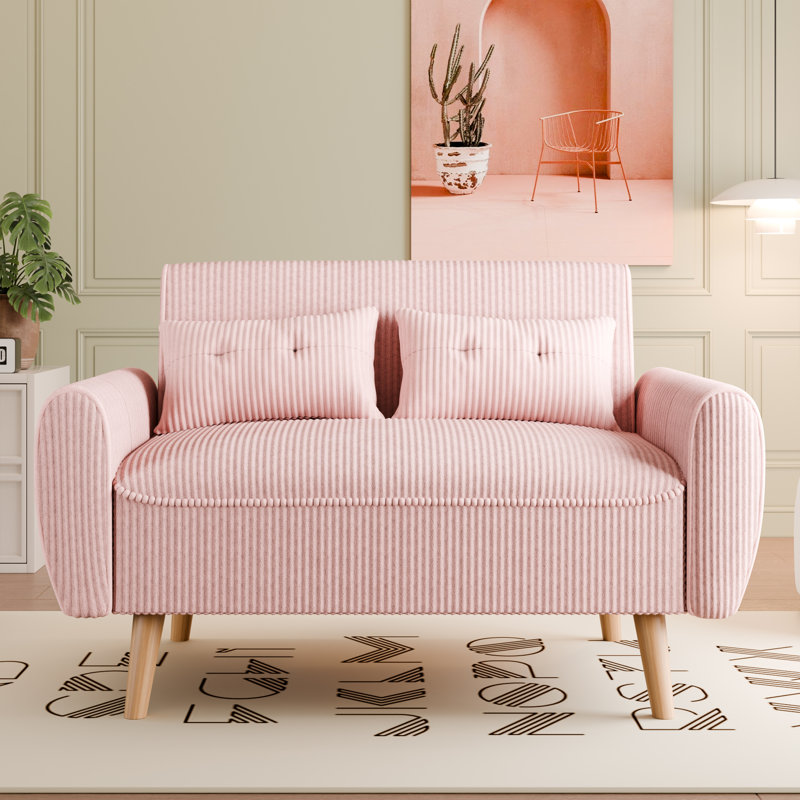 Bergthold Upholstered Armchair, Pink