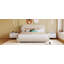 Lit plateforme en tissu d'ameublement Teddy-384786078