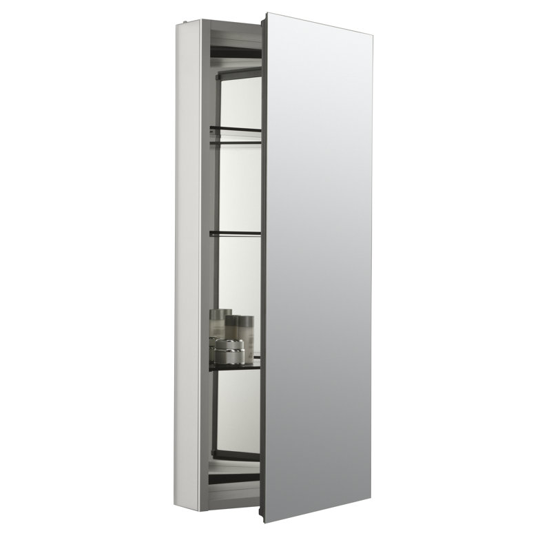 Catalan® Frameless Medicine Cabinet with Adjustable Shelves, 36.13" H x 15" W x 4.75" D