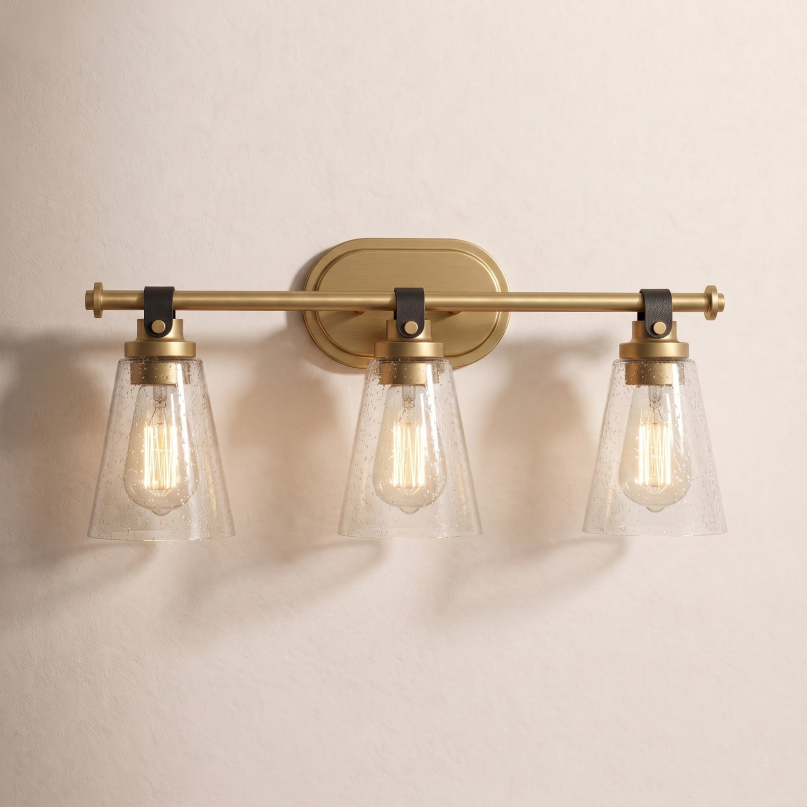 Alysa Vanity Light, Antique Brass, 3 Lights
