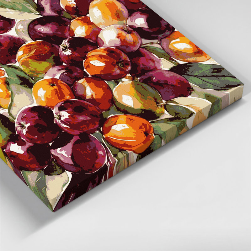 «Fruit Jujube Brown», art mural sur toile, H 24 po x l 36 po