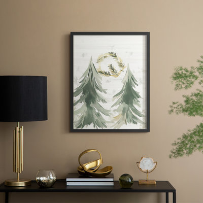 «Christmas Holiday Art», reproduction encadrée Ccclxxi - bois massif