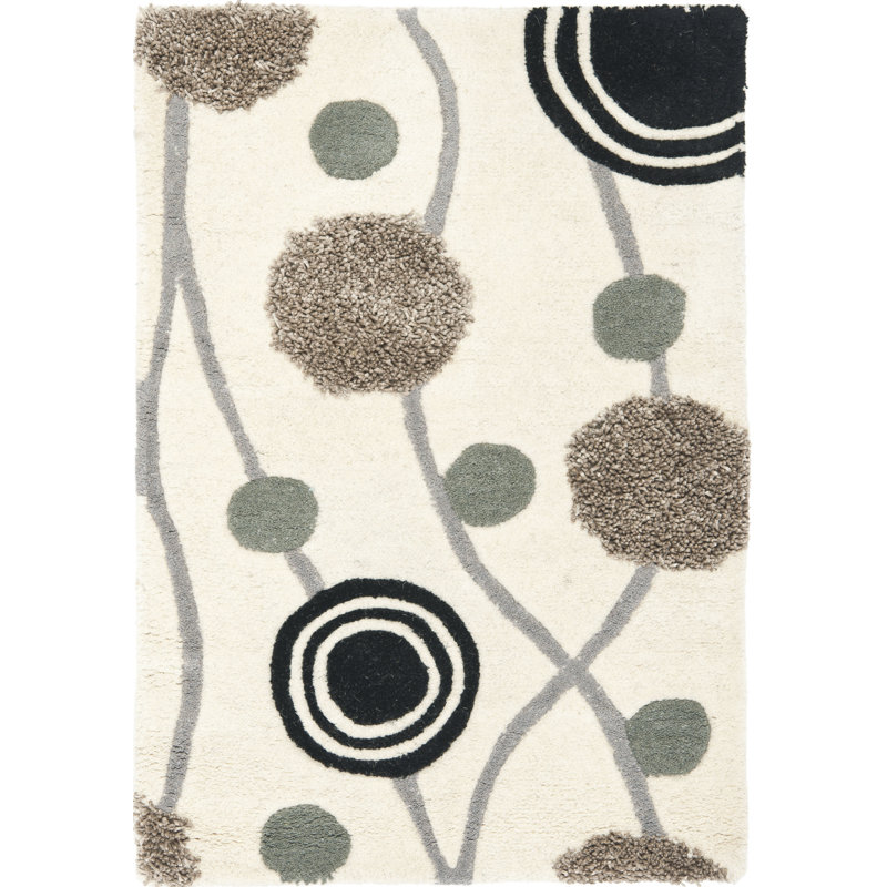 Soho Hand Tufted Wool Geometric Rug, Rectangle 2' x 3'