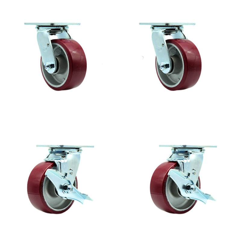 Ensemble de roulettes avec roulements